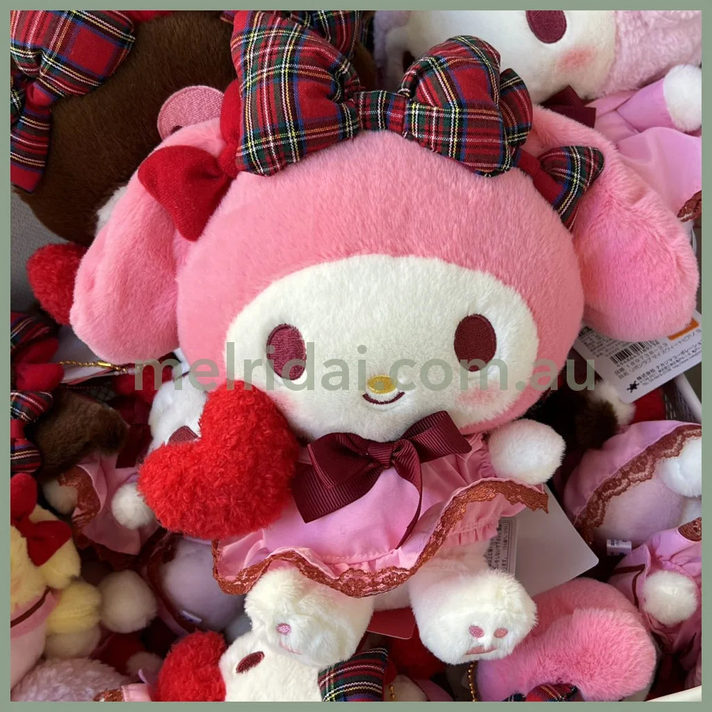 Sanrio | Plush Doll Approx.22Cm (Ribbon Love) 日本三丽鸥 毛绒玩偶公仔（蝴蝶结爱心） 美乐蒂My Melody