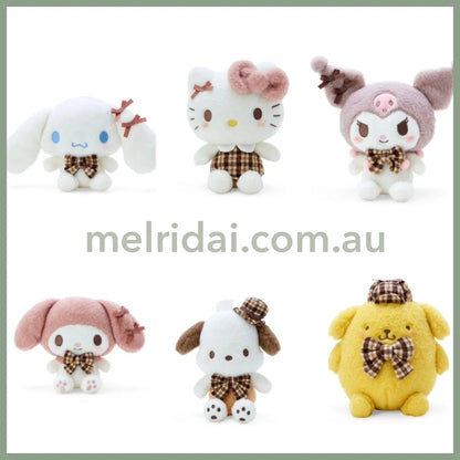 Sanrio | Plush Doll (Fluffy Mocha Check) M Approx.30Cm /M