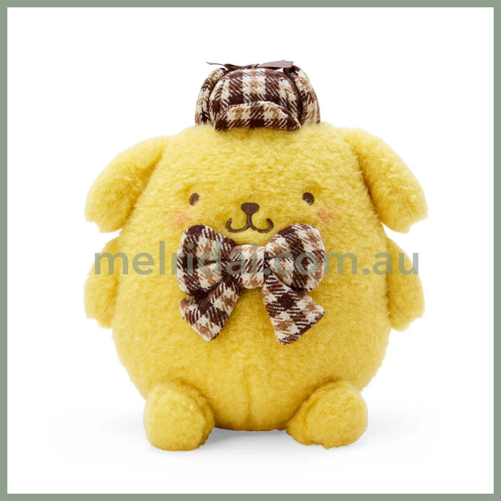 Sanrio | Plush Doll (Fluffy Mocha Check) M Approx.30Cm /M Pom Purin