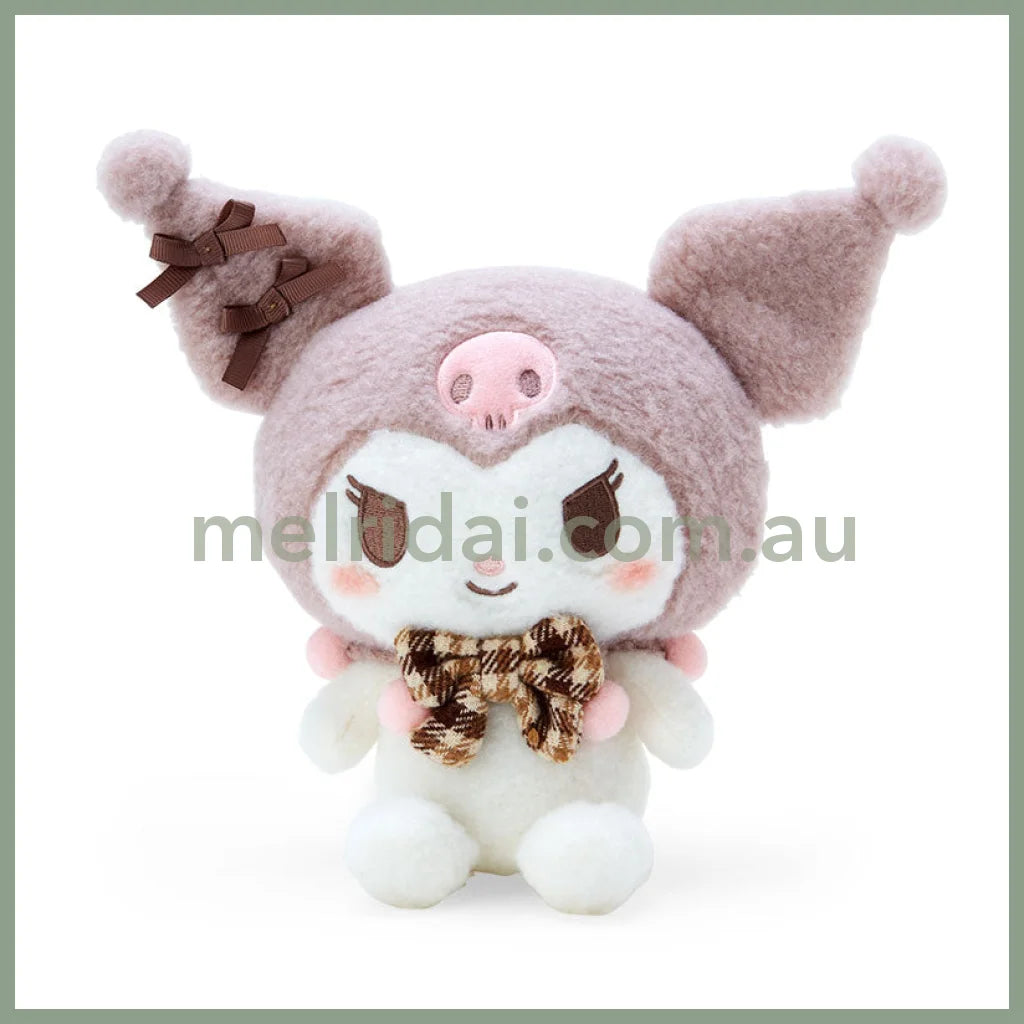 Sanrio | Plush Doll (Fluffy Mocha Check) M Approx.30Cm /M Kuromi