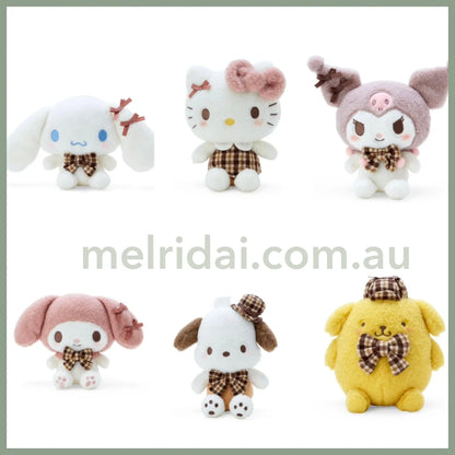 Sanrio | Plush Doll (Fluffy Mocha Check) S Approx.19Cm /S