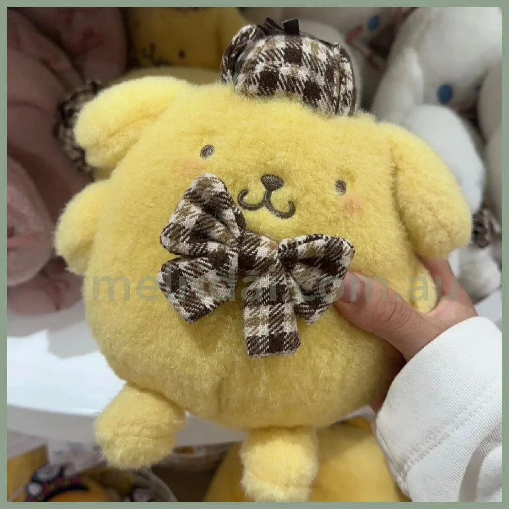 Sanrio | Plush Doll (Fluffy Mocha Check) S Approx.19Cm /S Pom Purin