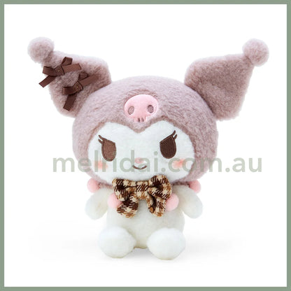 Sanrio | Plush Doll (Fluffy Mocha Check) S Approx.19Cm /S Kuromi