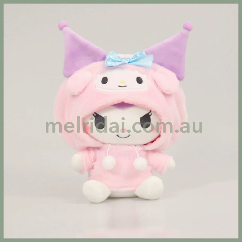 Sanrio | Plush Doll (Friend’s Hoodie) Approx.20Cm 日本三丽鸥 毛绒公仔/玩偶 (卫衣帽衫系列) 库洛米Kuromi