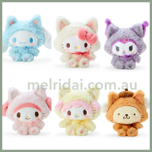 Sanrio | Plush Doll Fuwakuta Pastel Cat Approx.20Cm / Rua