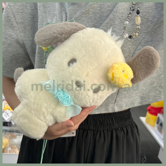 Sanrio | Plush Doll H30 X W21 D14Cm (Pochacco Pretty Birthday) 日本三丽鸥 毛绒玩偶/公仔 (帕恰狗生日)