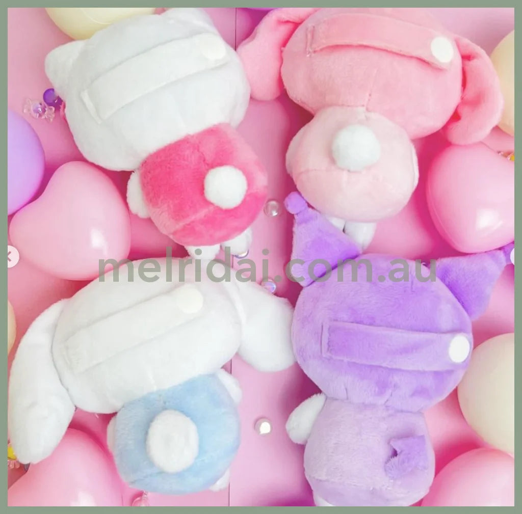 Sanrio | Plush Doll Holder With Heart 9Cm Approx. 日本三丽鸥 毛绒玩偶/背后有扣带 可作包挂装饰/笔架等