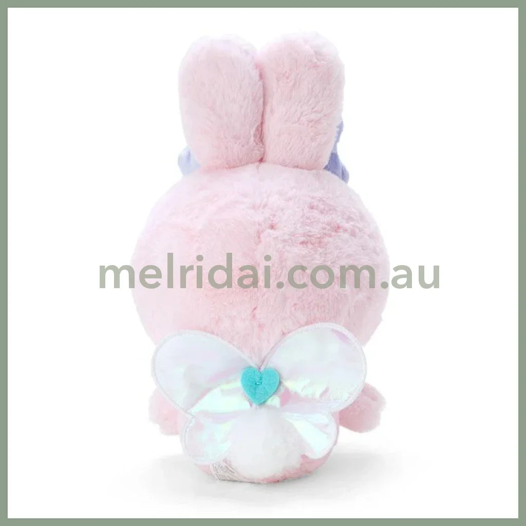 Sanrio | Plush Doll (Rabbit Costume) W21×D14×H29Cm 日本三丽鸥 毛绒玩偶/公仔 背后有翅膀（小兔子装扮） 小羊必爱诺 My Sweet Piano