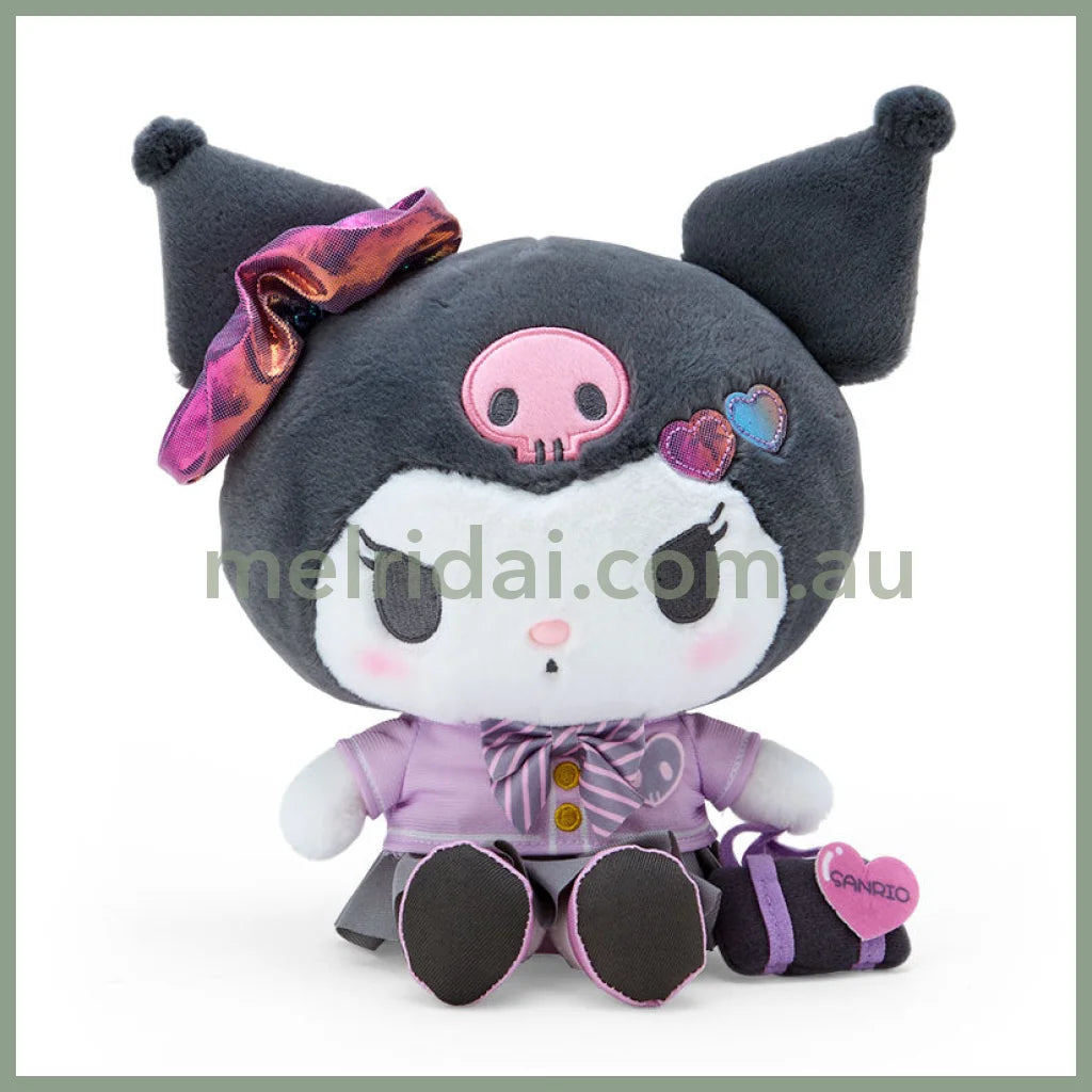 Sanrio | Plush Doll Toy Approx. 24Cm (Happy School Days) 日本三丽鸥 毛绒玩偶/公仔（闪闪高校/平成高校辣妹） 库洛米Kuromi