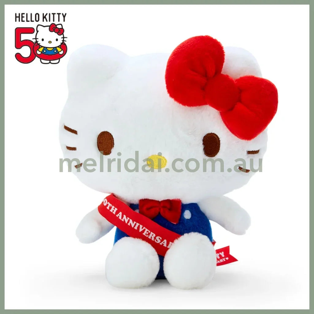 Sanrio | Plush Dolls Stuffed Toy Hello Kitty 50Th Anniversary 16 X 10 18.5 Cm / 50