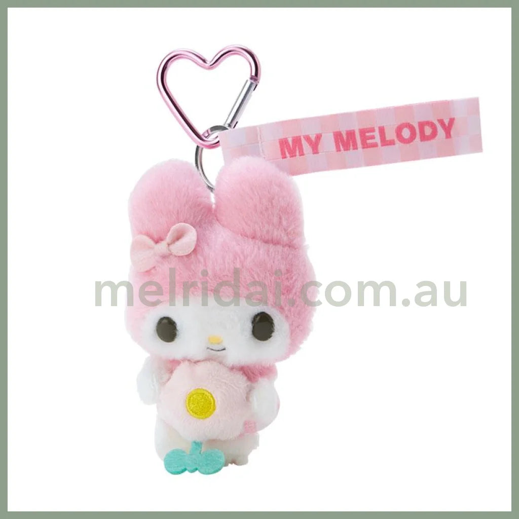 Sanrio | Plush Mascot Holder 10Cm Approx. (Pastel Checkers) 日本三丽鸥 春日抱花