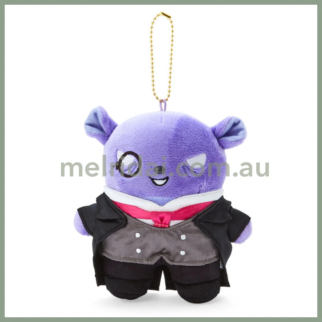 Sanrio | Plush Mascot Holder Baku & Kuromi (Kuromi Delusional Lady) / 13.5×8×15Cm