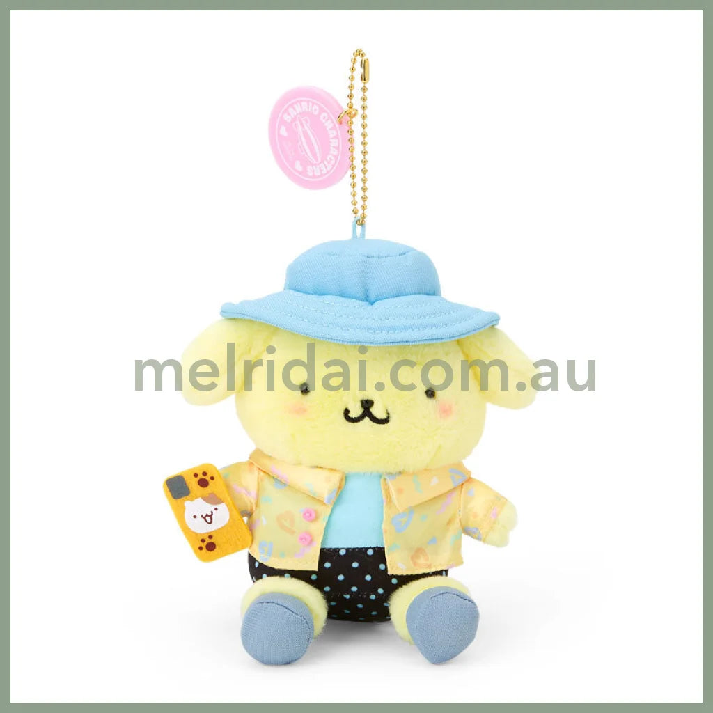 Sanrio | Plush Mascot Holder Keychain W12×D7×H14Cm (Fantasy Trip) 布丁狗Pom Pom Purin