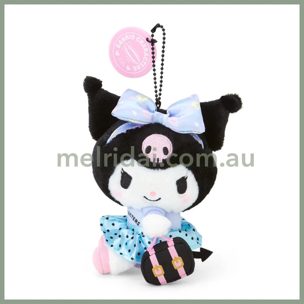 Sanrio | Plush Mascot Holder Keychain W12×D7×H14Cm (Fantasy Trip) 库洛米Kuromi