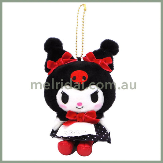 Sanrio | Plush Mascot Holder Kuromi 10×9×13Cm (Retro Red) //