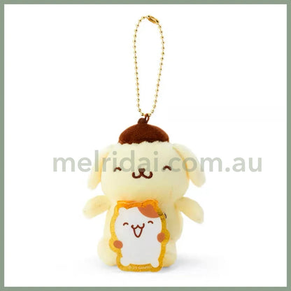 Sanrio | Plush Mascot Holder With Badge Approx.10Cm Pom Purin