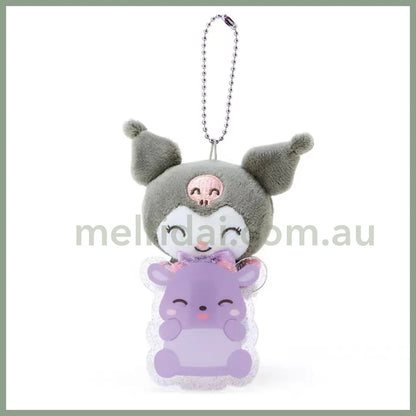 Sanrio | Plush Mascot Holder With Badge Approx.10Cm Kuromi