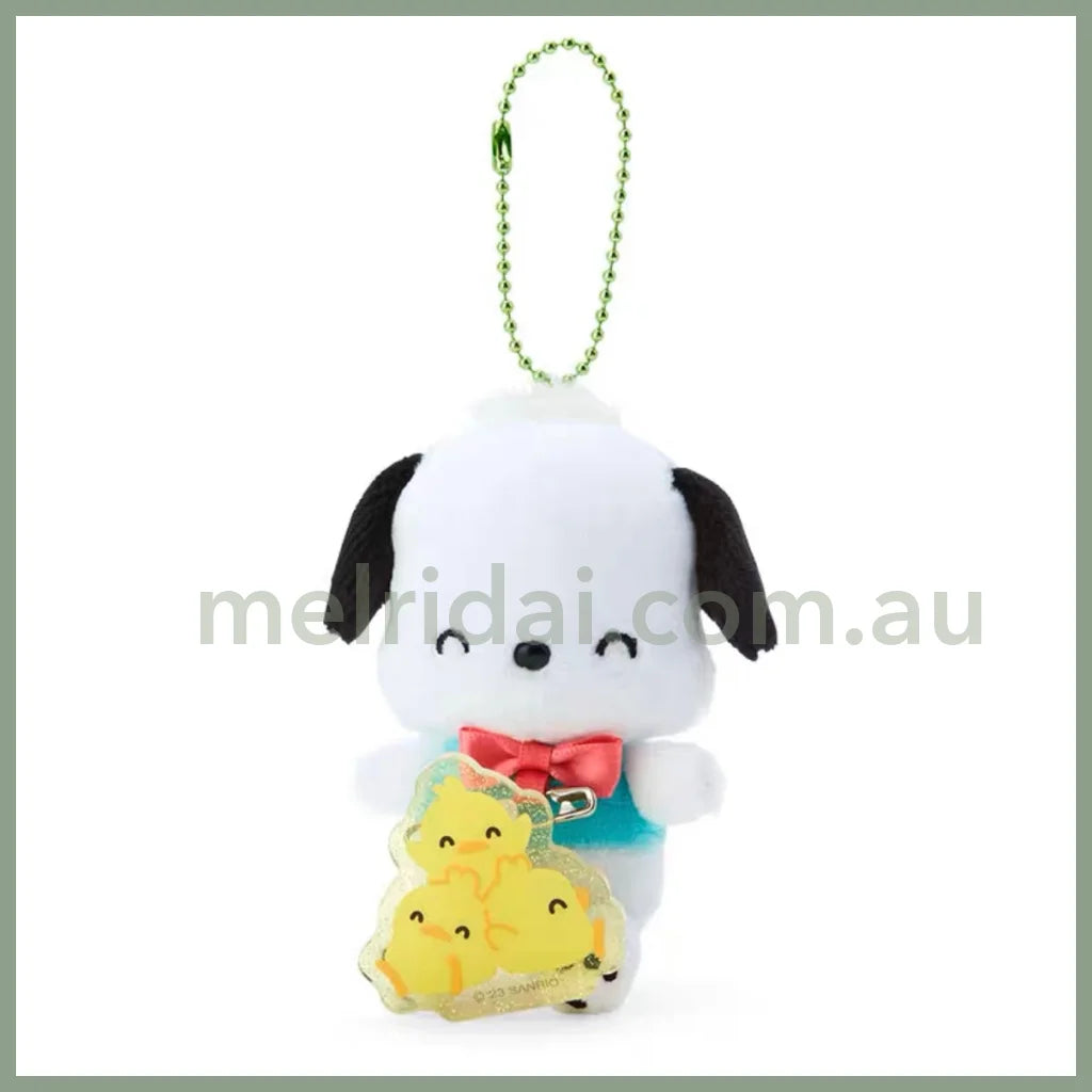 Sanrio | Plush Mascot Holder With Badge Approx.10Cm Pochacco