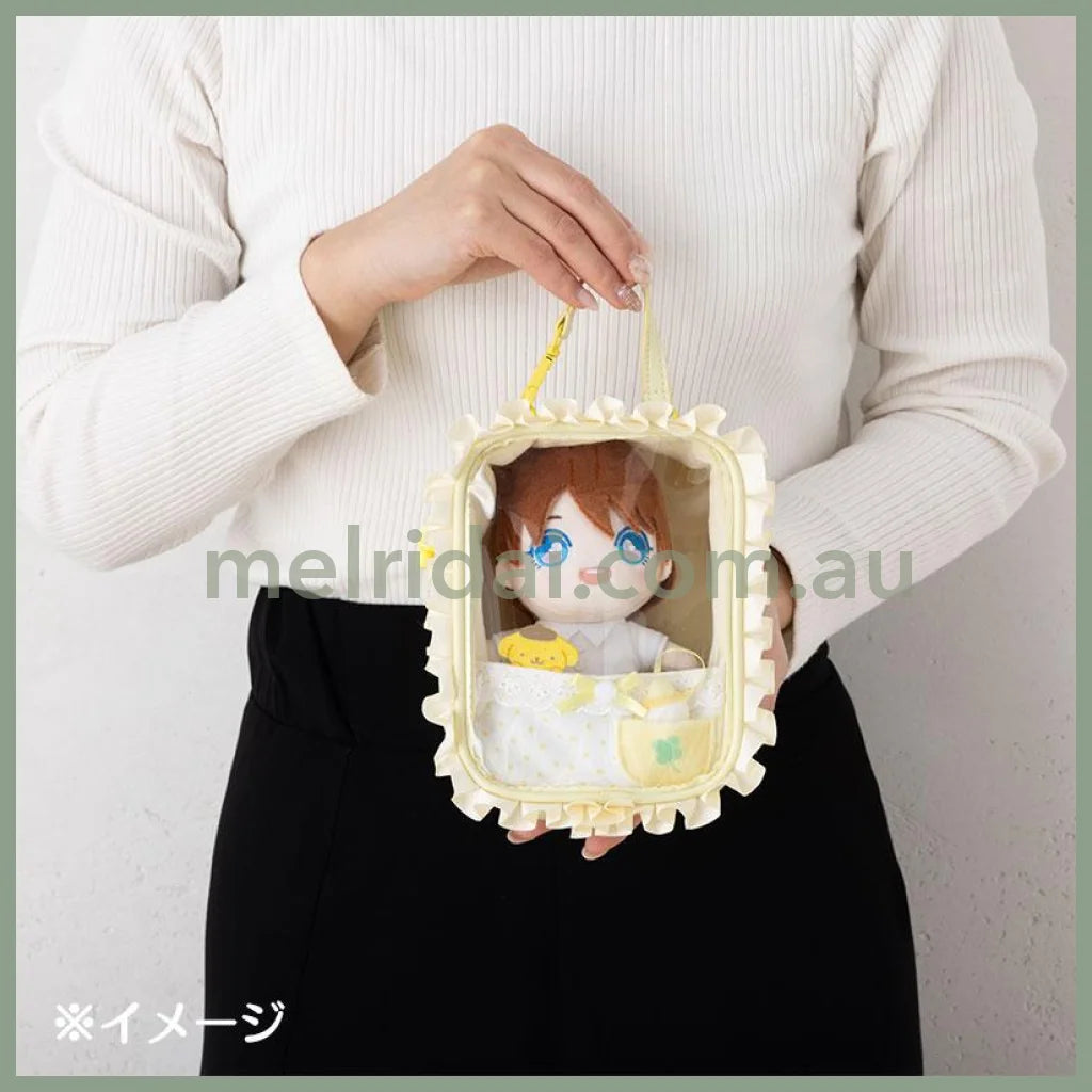 Sanrio | Plush Pouch 14×8.5×18Cm (Enjoy Idol Baby) 日本三丽鸥 透明娃包/收纳包/痛包/玩偶手办展示包/防尘/场景 手提/斜挎