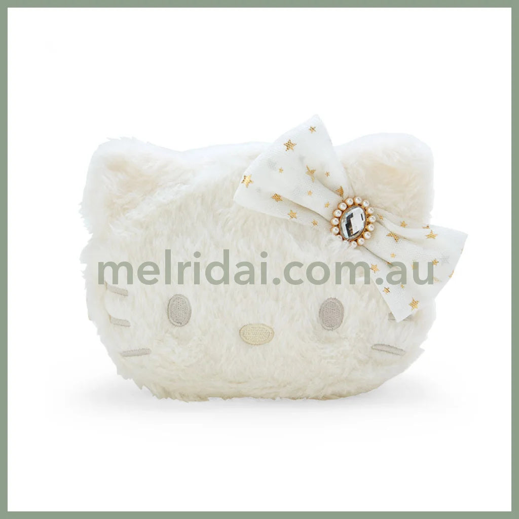 Sanrio | Plush Pouch 19×8×15Cm (White Design Series) / () Hello Kitty