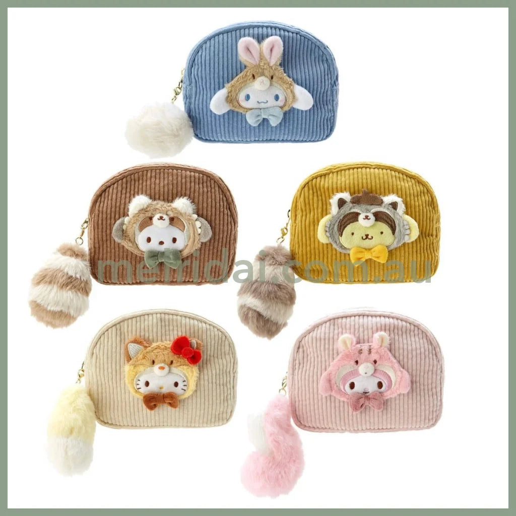 Sanrio | Plush Pouch (Sanrio Forest Animal) 15.5×8×12Cm /