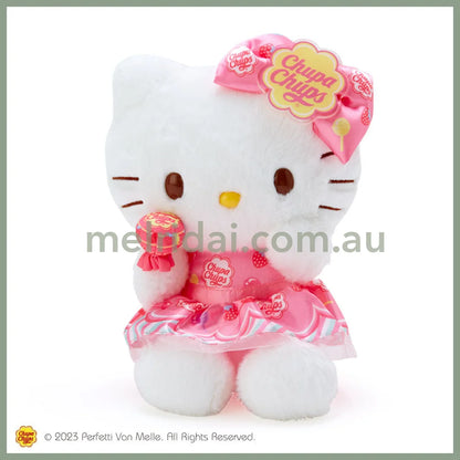 Sanrioplush Toy Chupa Chups Collaboration Design Hello Kitty 16.5 X 12 21Cm