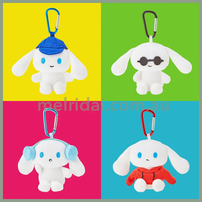 Sanrio | Plush With Carabiner Cinnamoroll Appro.11Cm (I.cinnamoroll) 日本三丽鸥 玉桂狗 毛绒挂件/包挂/钥匙链/登山扣