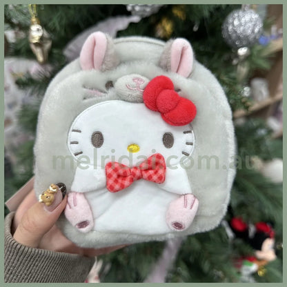 Sanrio | Plush Zipper Pouch 12×6×14Cm (Forest Small Animals) 凯蒂猫Hello Kitty