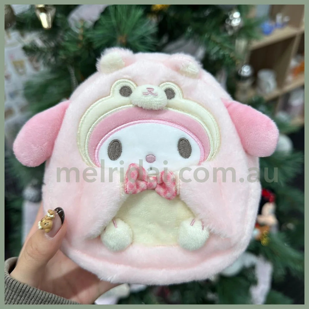 Sanrio | Plush Zipper Pouch 12×6×14Cm (Forest Small Animals) 美乐蒂My Melody