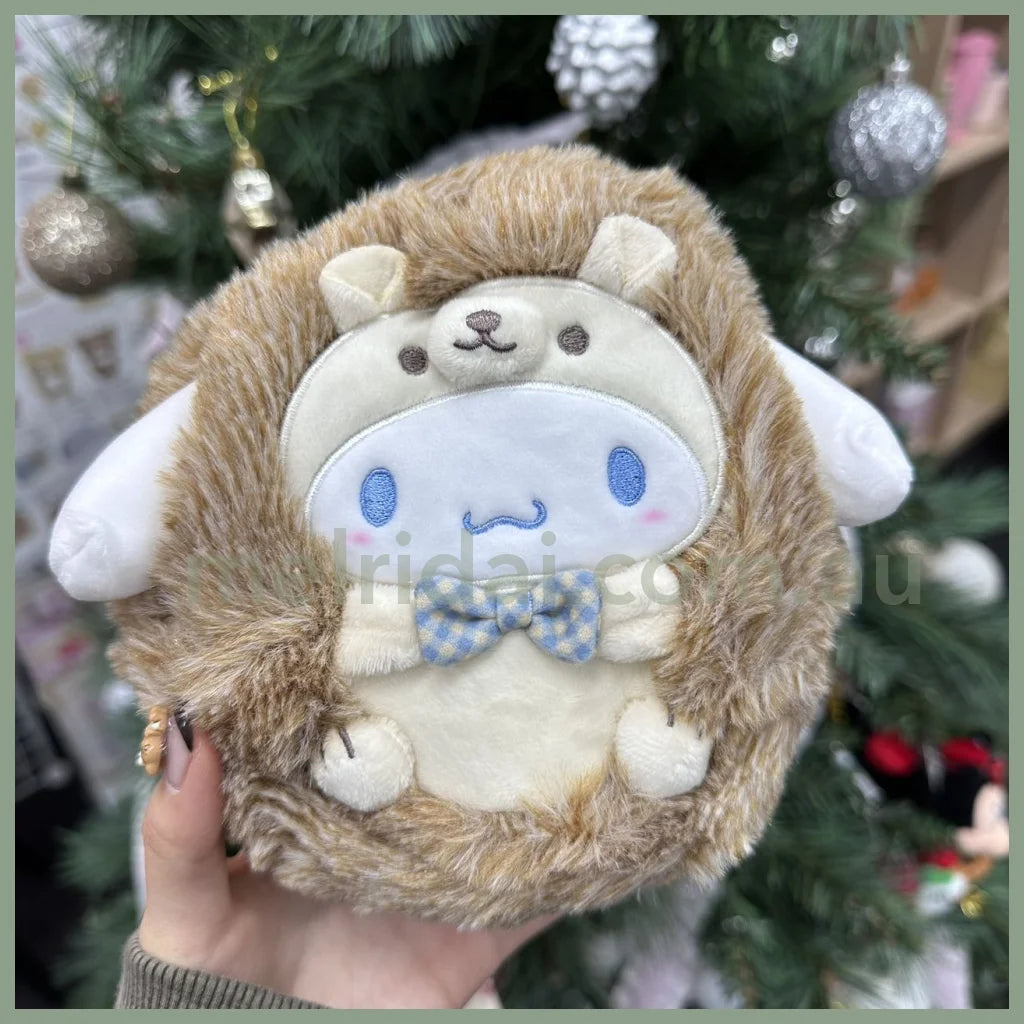 Sanrio | Plush Zipper Pouch 12×6×14Cm (Forest Small Animals) 玉桂狗Cinnamoroll