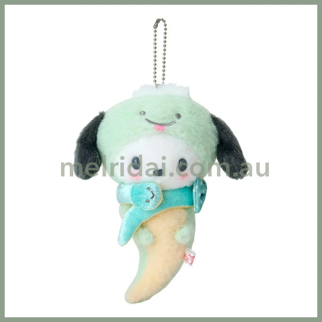 Sanrio | Pochacco Mascot Holder Plush Keychain 14.5 X 12.8 6.8Cm (Zodiac Fortune 2024 - Snake)