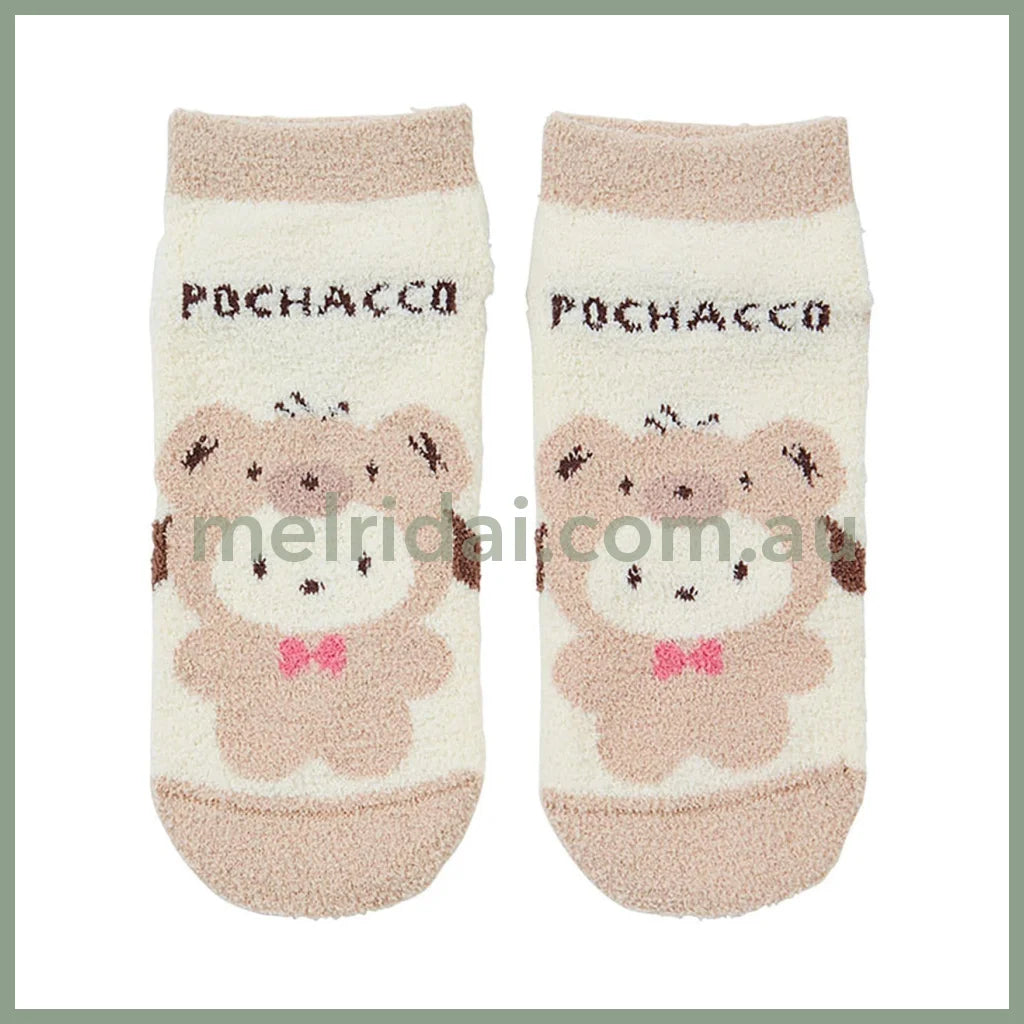 Sanrio | Pochacco Mocomo Socks Fluffy Bear 23-25Cm