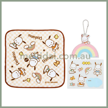 Sanrio | Pochette Set 16.5×6×12Cm Pvc Bag With Mini Towel And Sticker Pvc++