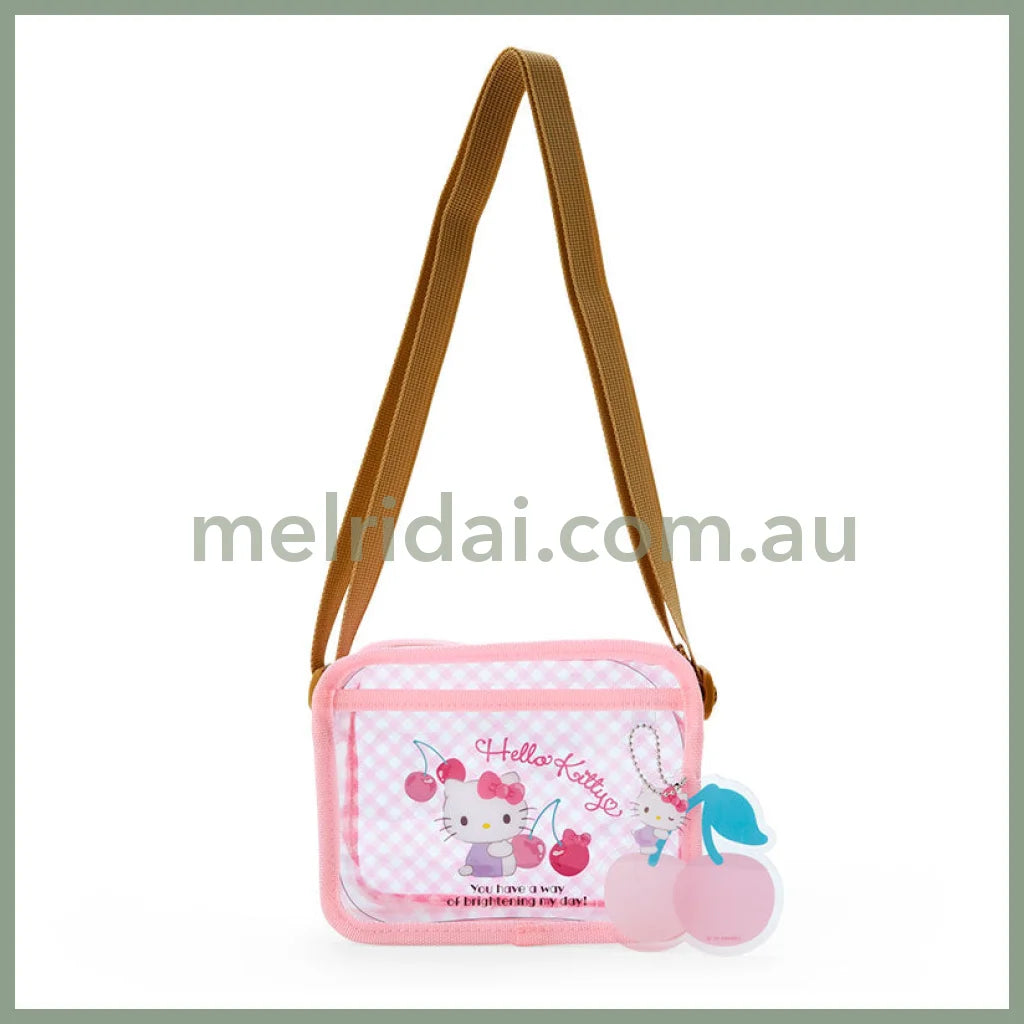 Sanrio | Pochette Set 16.5×6×12Cm Pvc Bag With Mini Towel And Sticker Pvc++ Hello Kitty