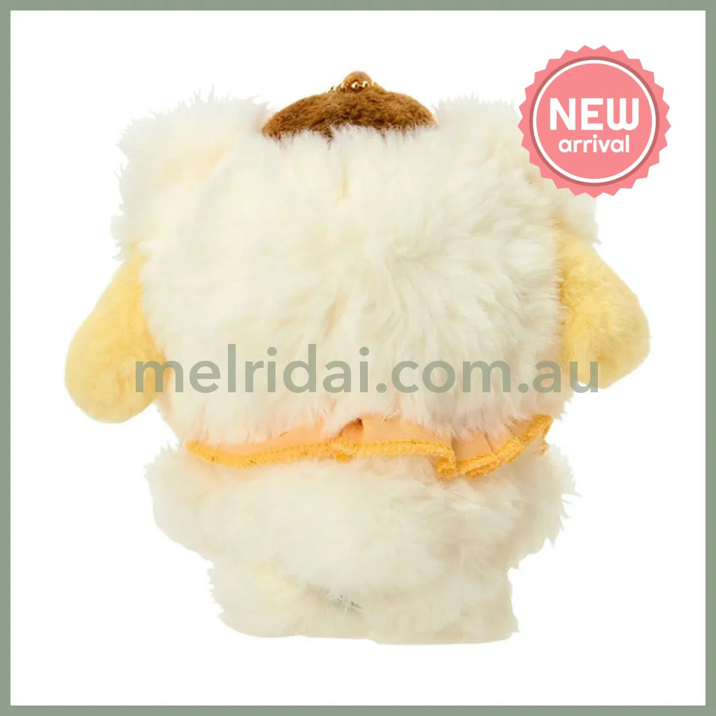 SANRIO | Pom Pom Purin Mascot Holder Plush Keychain 13×8×14cm (Fuwamosa Doll)