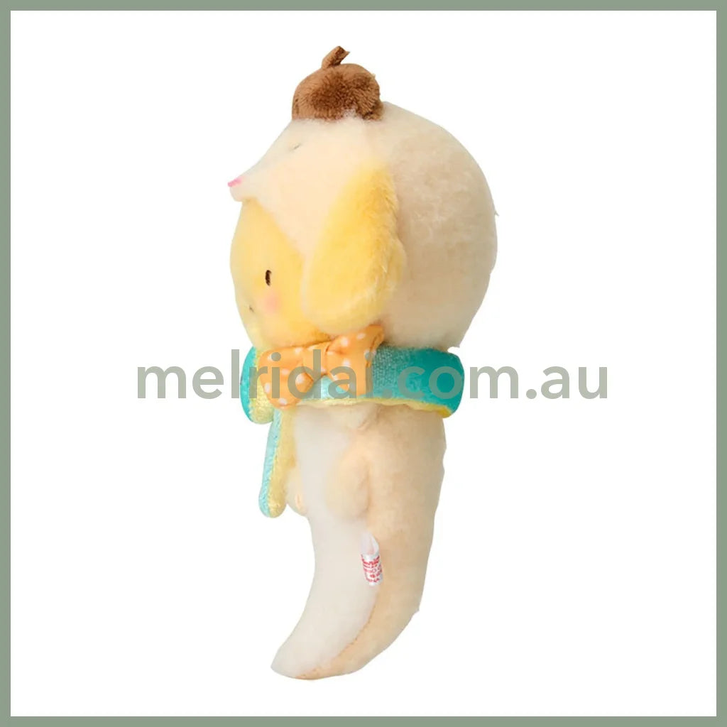 Sanrio | Pompom Purin Mascot Holder Plush Keychain 14.5 X 12.8 6.8Cm (Zodiac Fortune 2024 - Snake)