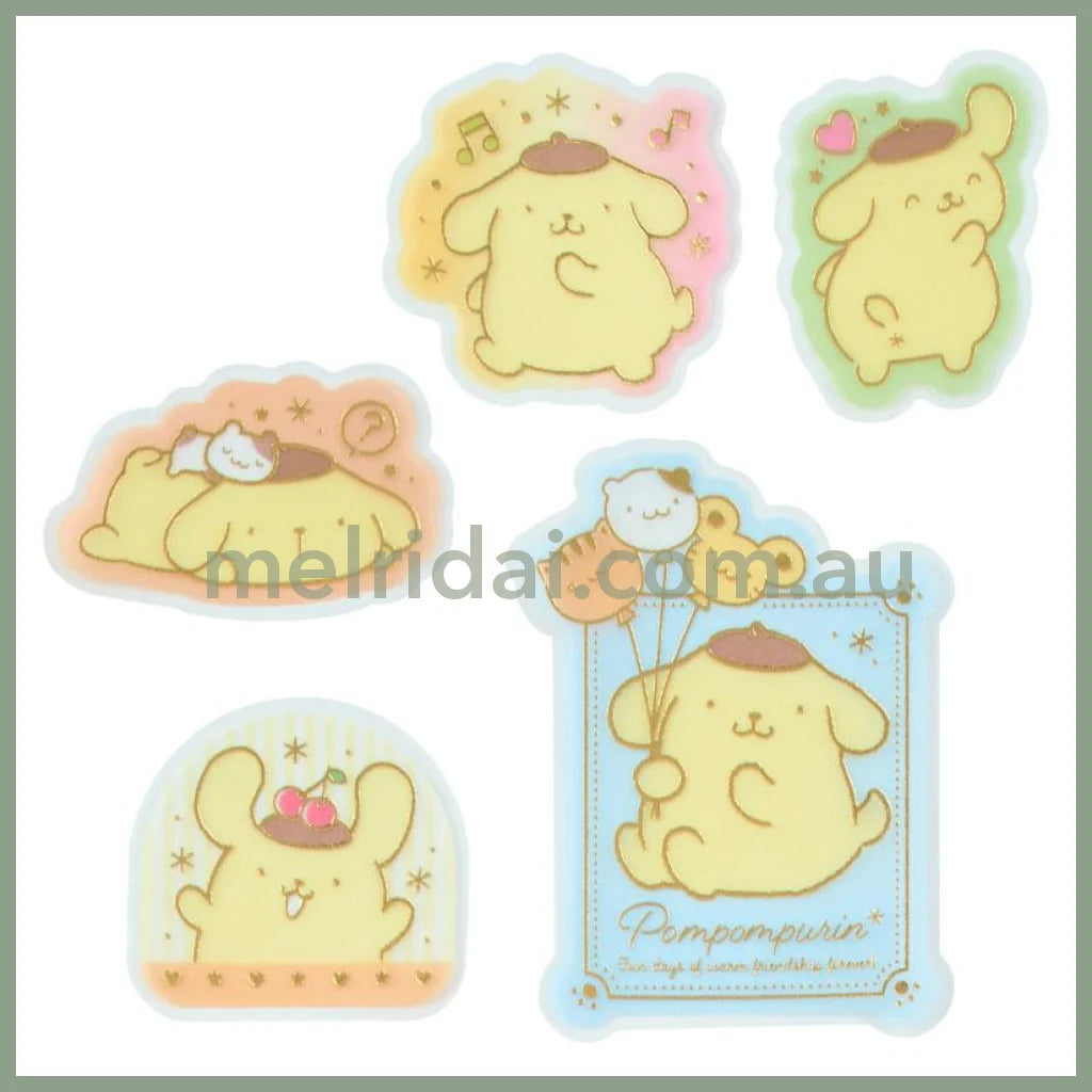 SANRIO | Pompompurin Sticker Set 9.5×0.2×8.5cm