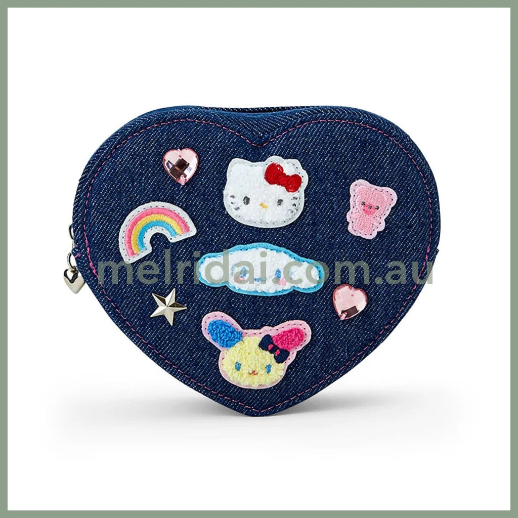 Sanrio | Pouch 17.3 X 16.7 6.7Cm (Denim Patch)