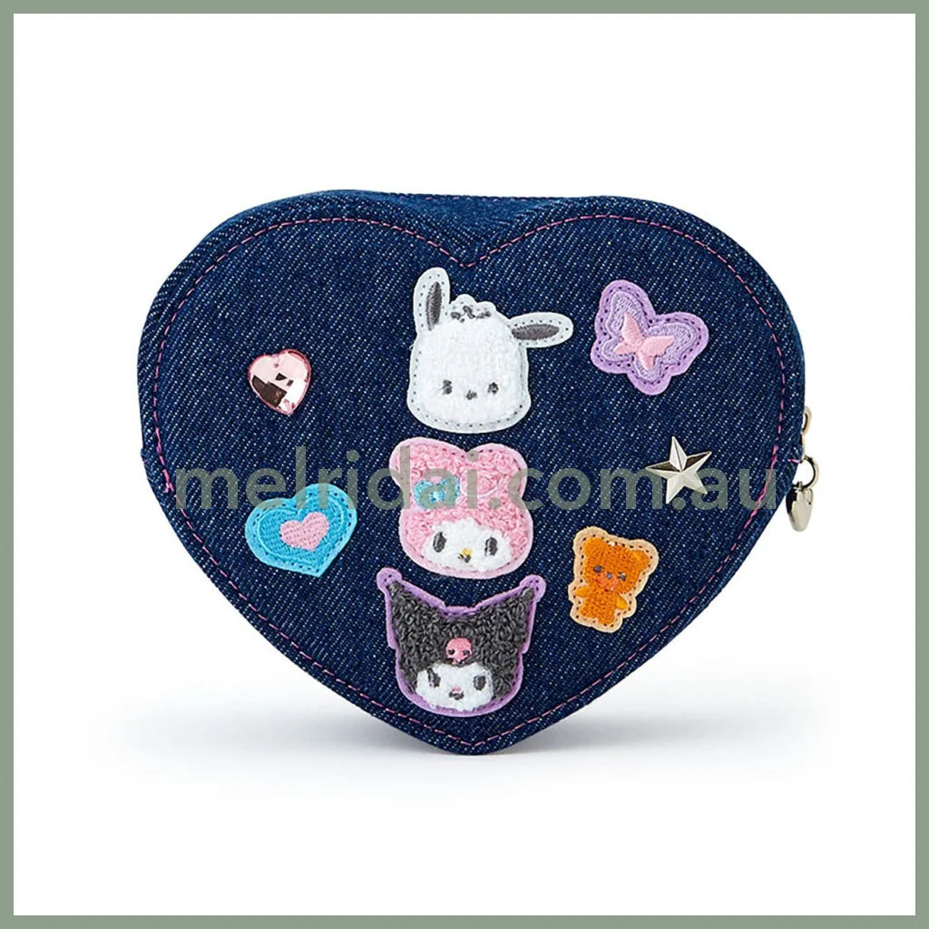 Sanrio | Pouch 17.3 X 16.7 6.7Cm (Denim Patch)