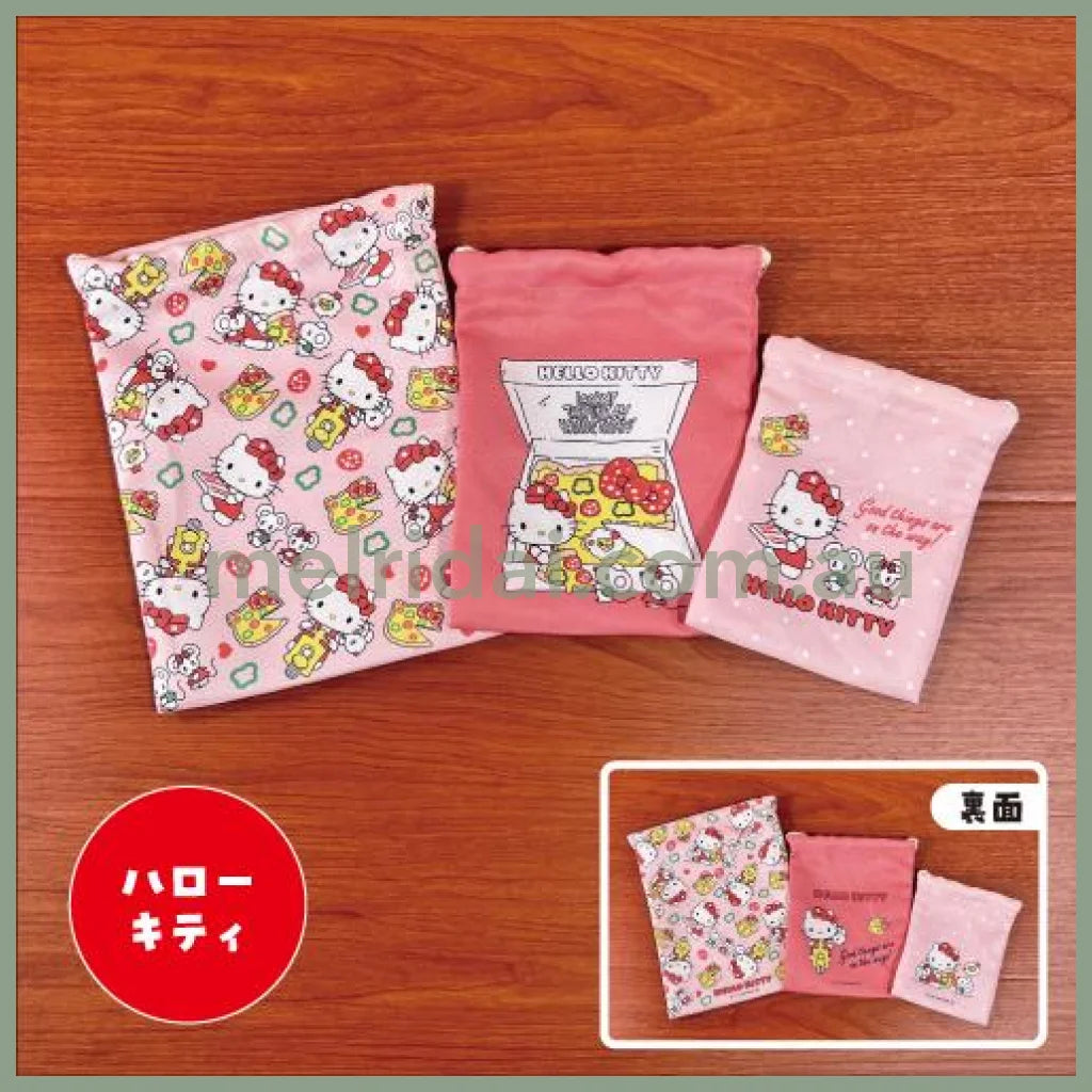 Sanrio | Pouch Set 3 Size Hello Kitty