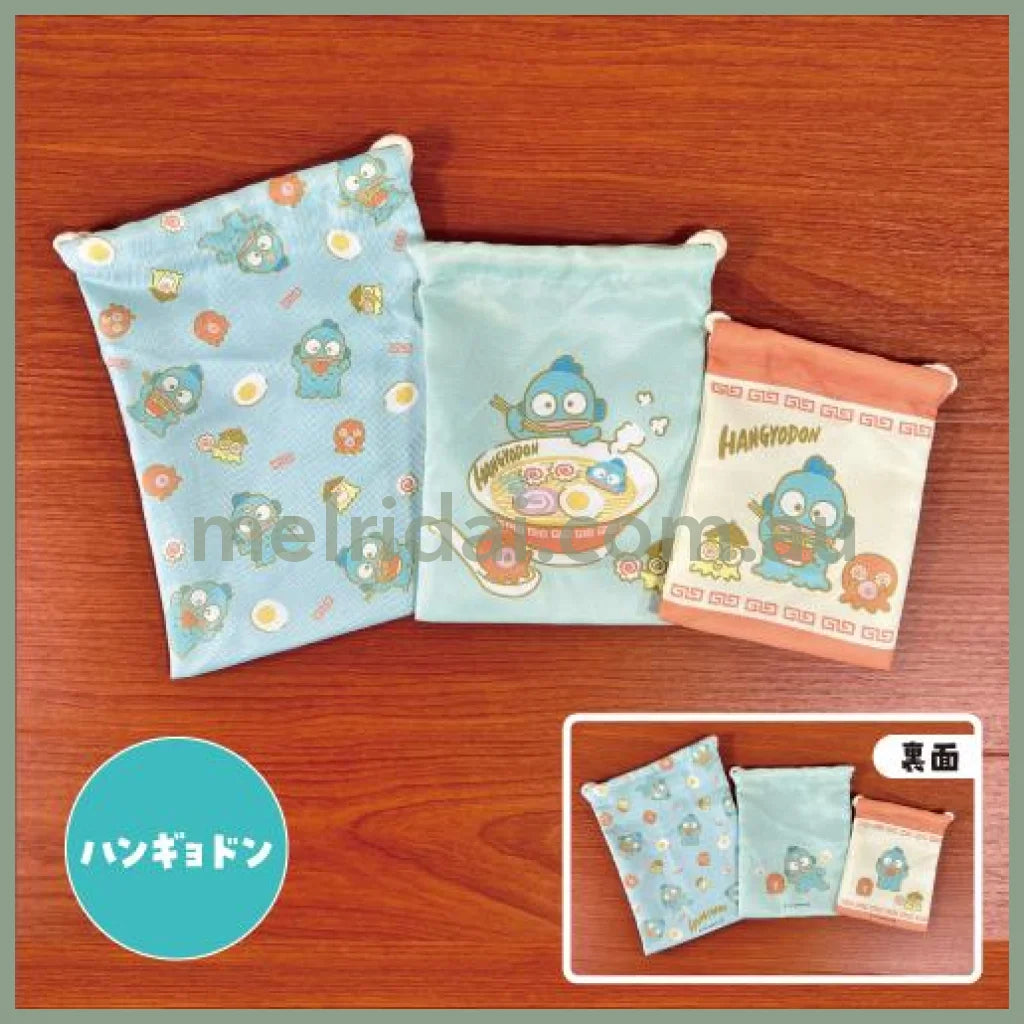 Sanrio | Pouch Set 3 Size /Hangyodon