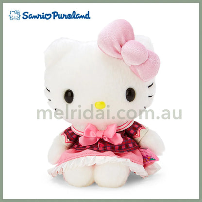 Sanrio | Fluffy Plush Doll 日本三丽鸥乐园限定 毛绒玩偶/公仔 坐高15-20Cm 凯蒂猫Hello Kitty