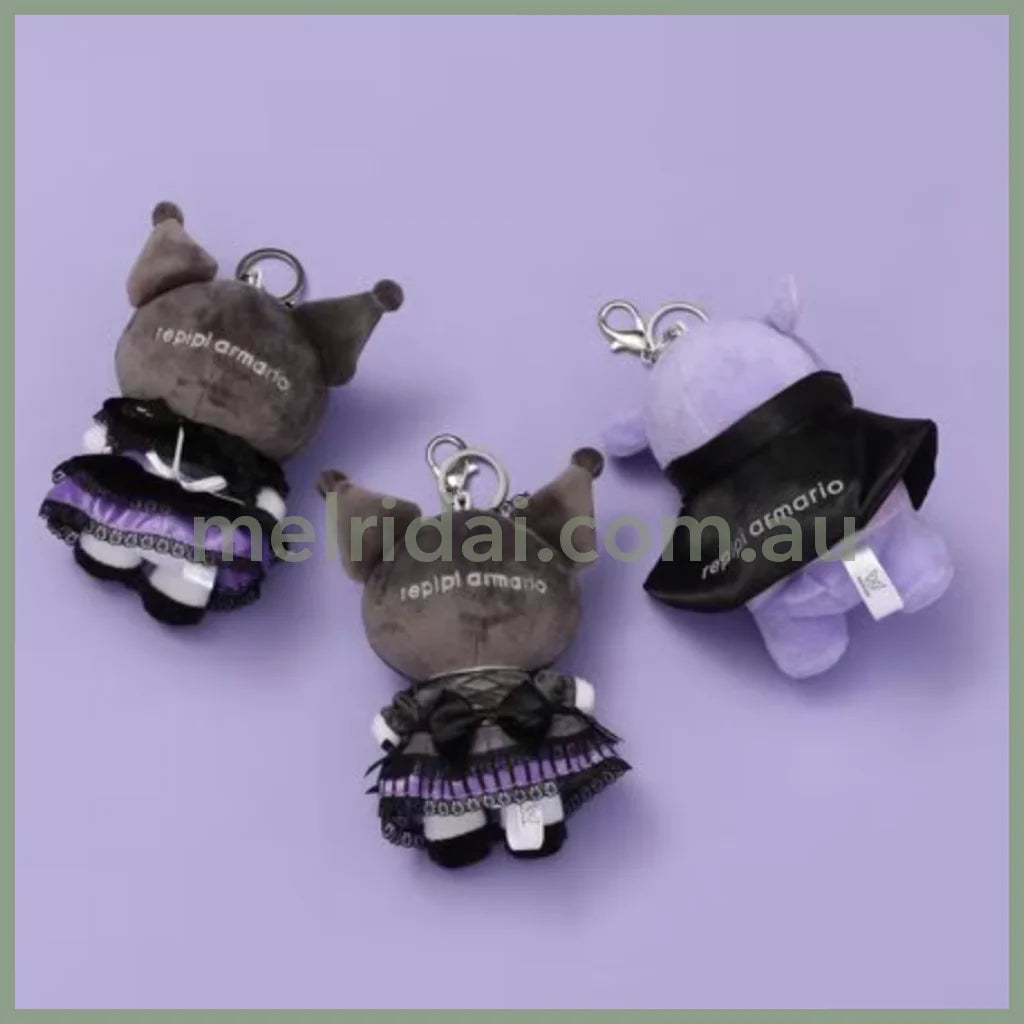 Sanrio ×Repipi Armario | Kuromi Baku Mascot Holder Plush Keychain 12.5×6.5Cm