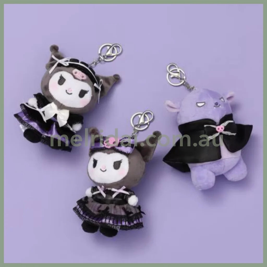 Sanrio ×Repipi Armario | Kuromi Baku Mascot Holder Plush Keychain 12.5×6.5Cm