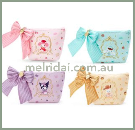 Sanrioribbon Pouch (Sanrio Tea Room) 16X5.5X12Cm