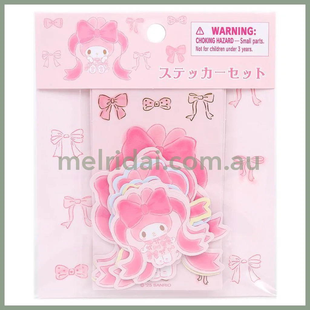 SANRIO | Ribbon Princess My Melody Sticker Set 10.5×0.3×12cm (Birthday 50th Anniversary)