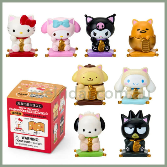 Sanrio | Secret Mascot Figurine Lucky Cat Blind Box 4×3×4.5Cm (Zodiac Fortune 2024 - Snake)