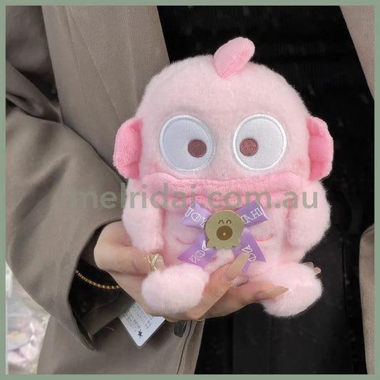 Sanrio | Sitting Plush Toy Hangyodon (Pink Bithday) H18.5×W15×D15Cm /