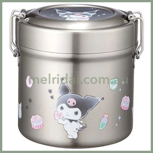 Sanrioskater Antibacterial Heat Insulation Lunch Box Bowl 600Ml Vacuum Stainless Kuromi