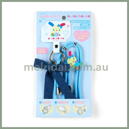 Sanrio | Smartphone Shoulder Strap Usahana (Heisei Character Ribbon) 日本三丽鸥 米花兔/花小兔 手机环&手机挂绳 套装